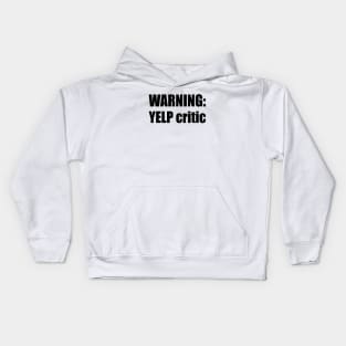 WARNING: Yelp critic - Cartman South Park Kids Hoodie